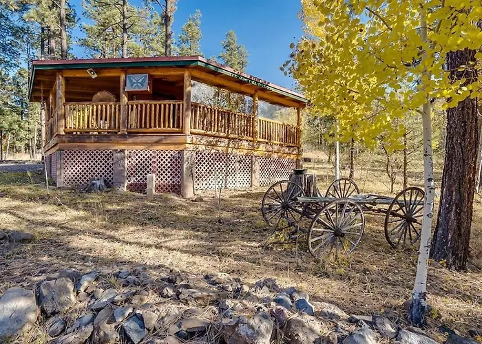 Gorgeous With Fireplace And Barbecue In Greer, Arizona